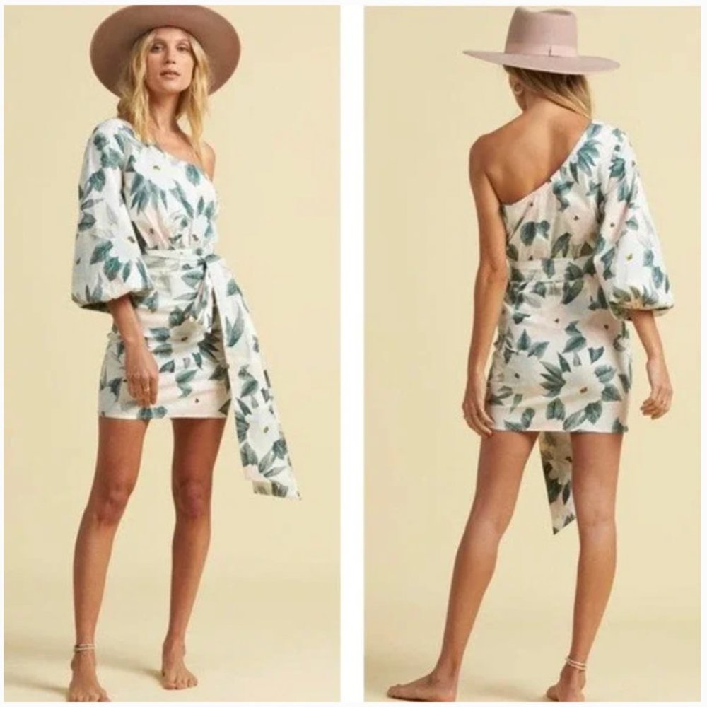 Billabong x The Salty Blonde Sunkissed One Shoulder Mini Dress (SOLD OUT) -
